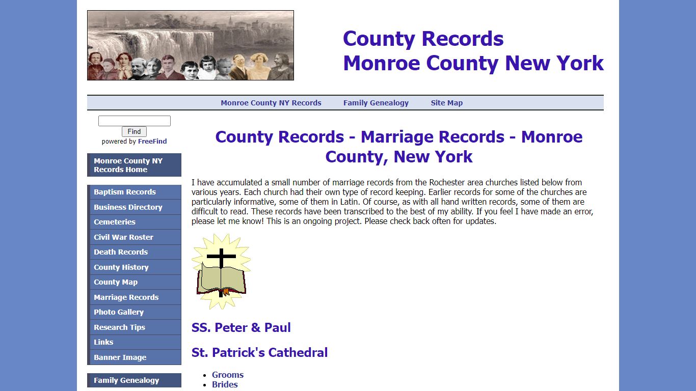 County Records - Marriages, Monroe County, New York